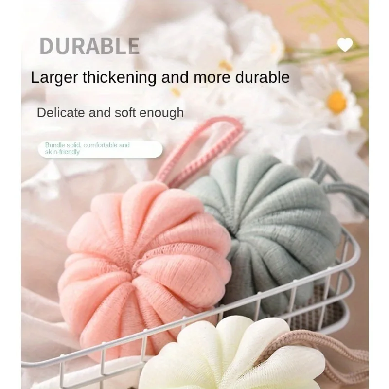 2pcs Large Soft Bath Ball - Experience the Luxury of Floral-Shaped Artifacts in Your Bath