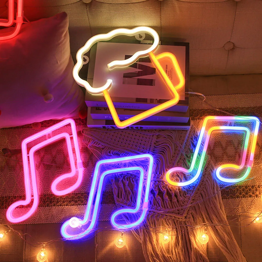 

LED Neon Lights Plastic Decorations Wall Hanging Bar Use Beer Mug Sign Pub Light Simple Operation Dynamic Lighting Effect