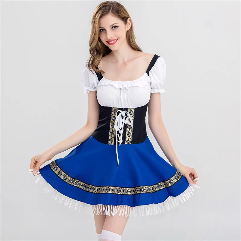 Mh Beer Festival Costume femme de chambre orm Bar scène Performance Dr Ele Fem Waitr tenue automne Faion