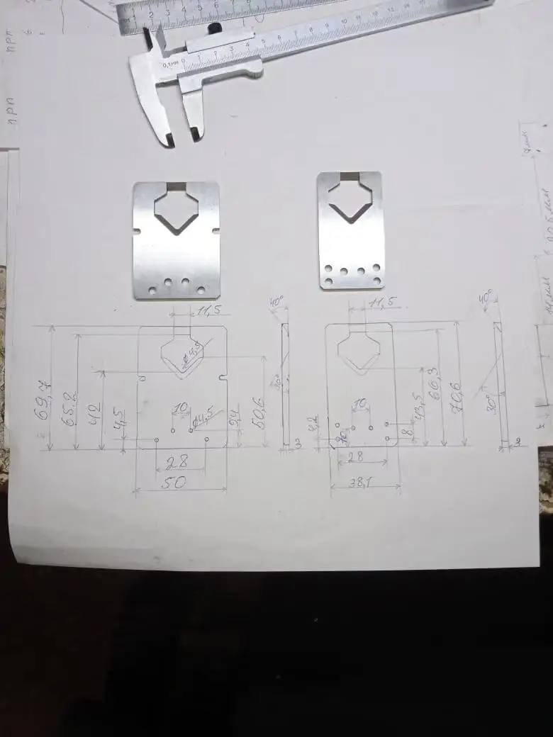 Knife Blade Cutter para Otp Mold One Set