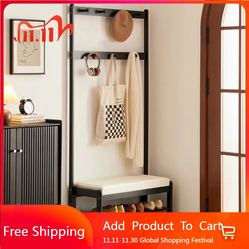 

Living Room Standing Coat Racks Open Bag Hange Dress Space Saving Shoe Coat Racks Storage Standing Perchero Trendy Furniture