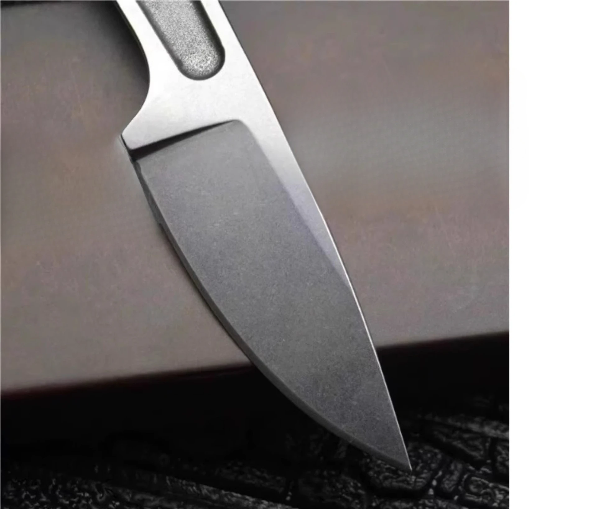 1119 faca de sobrevivência pesada, cabo completo, lâmina de aço inoxidável, alça antiderrapante, afiada e portátil, adequada para acampamento ao ar livre