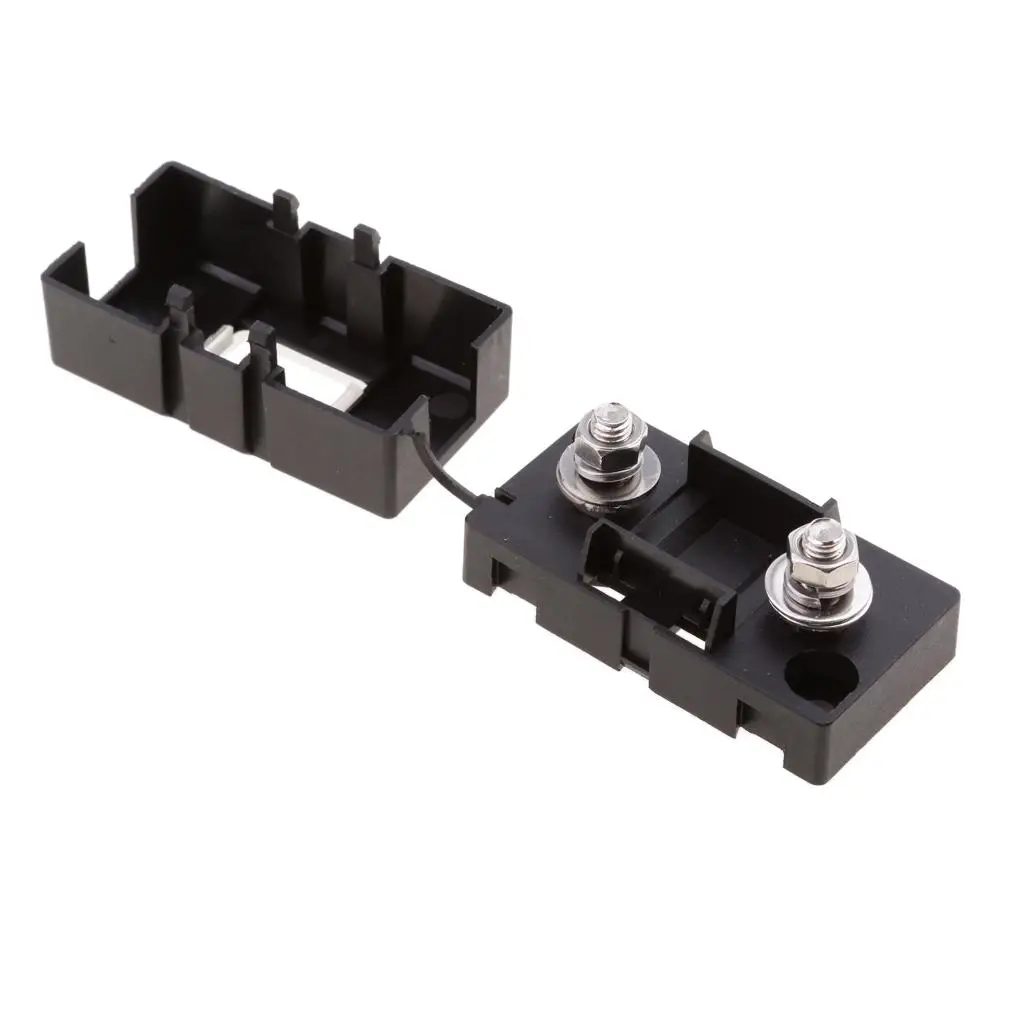 Bolted Fusebox Block Compact Plastic Fuse Holder Mini Car Fuse Box Safety Storage for Motorcycle Passenger Car Motorhome