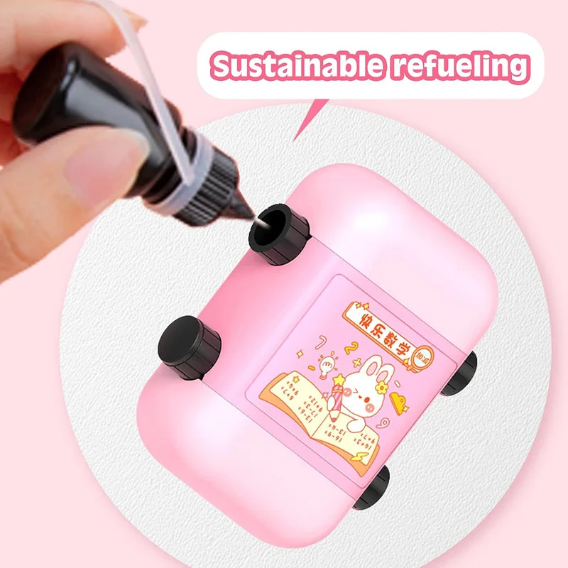 2 in 1 Math Roller Stamp Within 100 Addition Subtraction Multiplication Division Dual Head Digital Math Practice Teaching Stamps