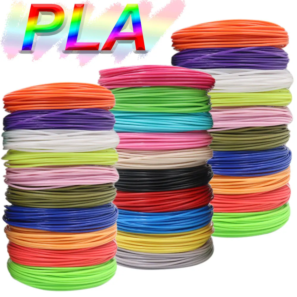 Colorful PLA Filament for 3D Pen Printing 10/20/30 Colors Diameter 1.75mm Odorless Safe Plastic Refill for 3D Kids Printing Pen