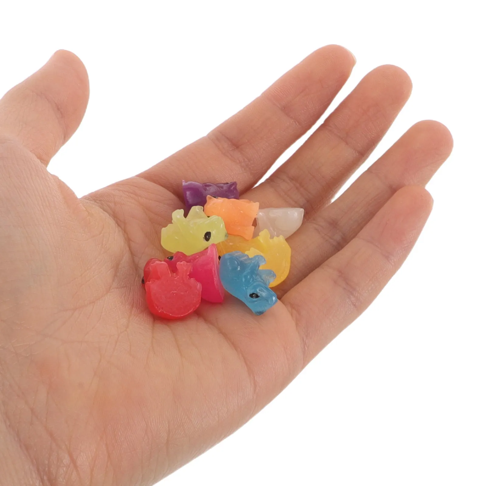 

40Pcs Luminous Mini Resin Frog Night Light Decorative Collection for Indoor Outdoor Garden DIY Fairy Landscape Aquarium Party