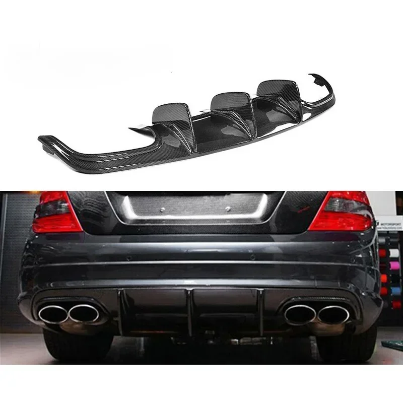 

New! For Mercedes Benz C-Class W204 Modified C63 Carbon Fiber Rear Lip Rear Bumper Body Kits Trim canard