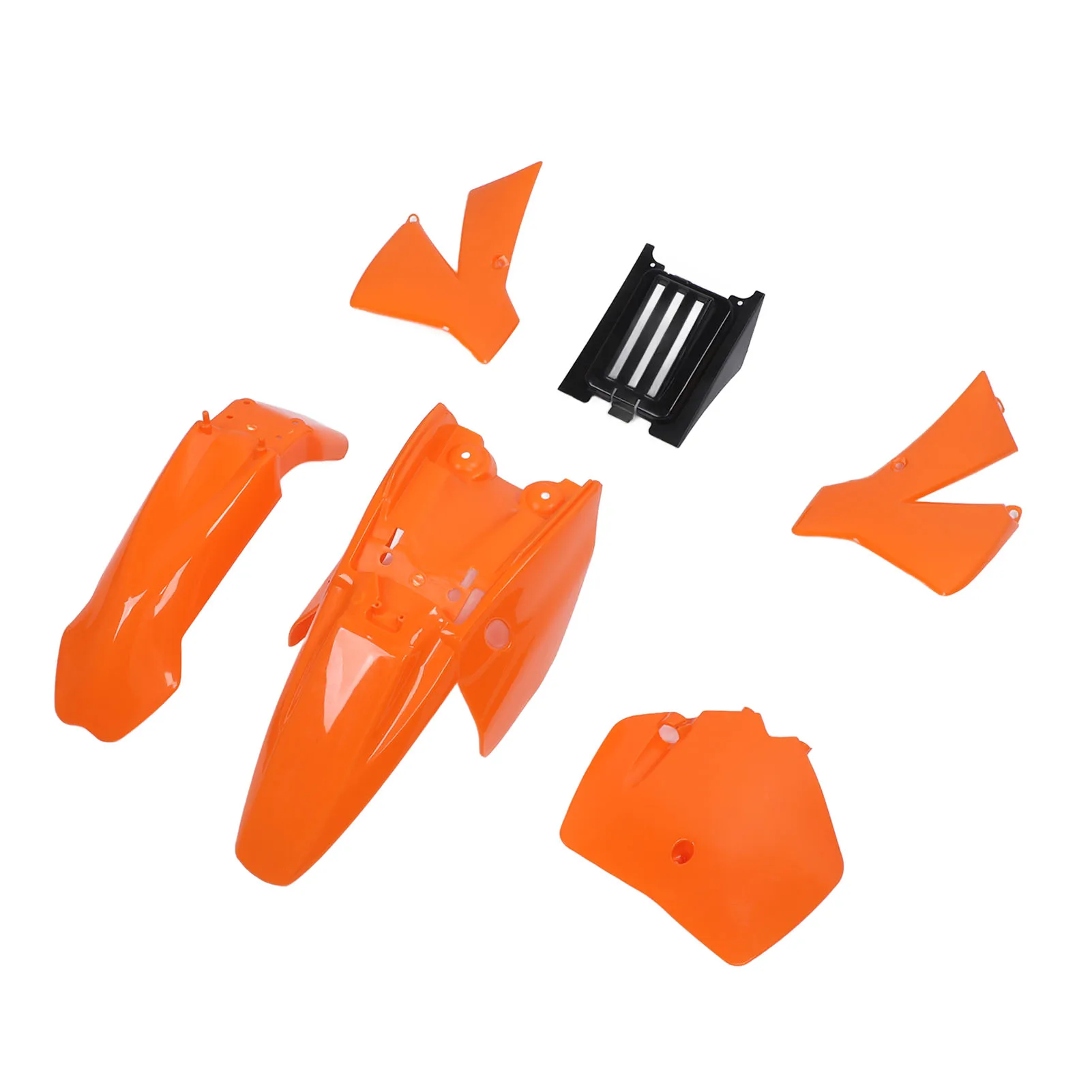 

Motorcycle Fairing Cover Kit Orange – Front Wheel Mudguard Splash Guard for Senior Adventure Junior 50cc SX SR JR 1997-2010