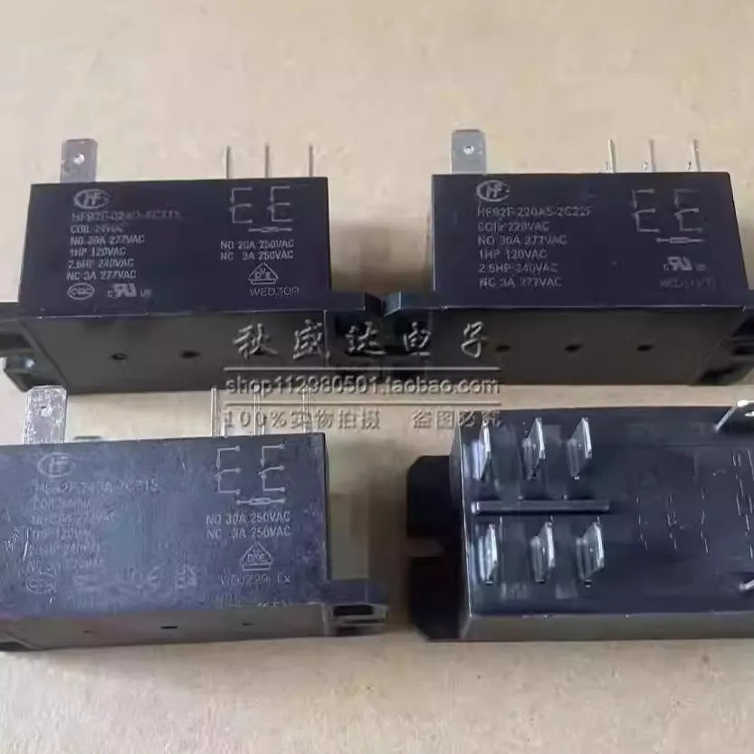 

(5pcs) HF92F-024D 220A5 240A-2C21S 2C22F Hongfa 8 pin 30A two-set conversion relays