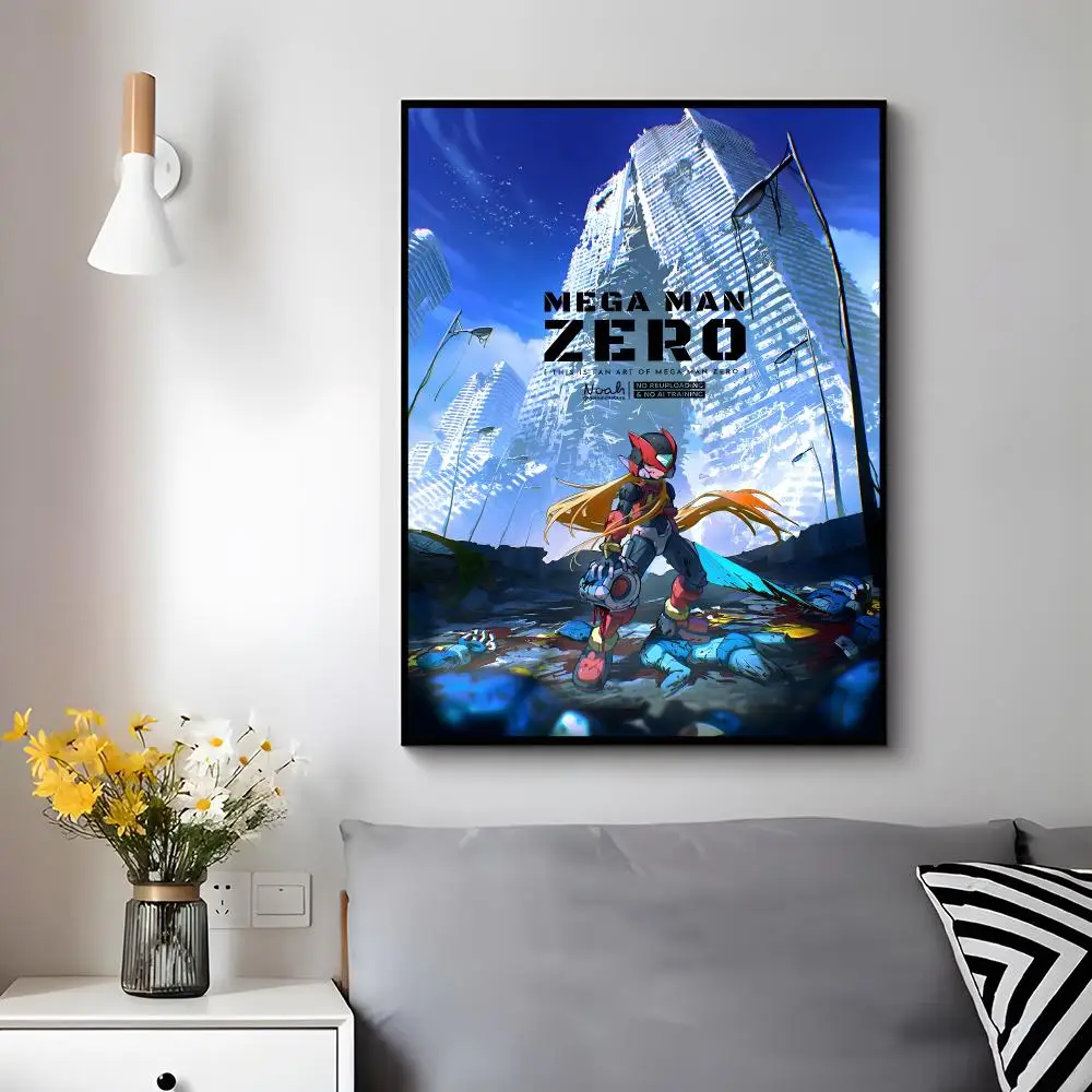 Platformer Game M-mega Man Zero Poster Modern Luxury Wall Poster Home Decor Space Enhancer