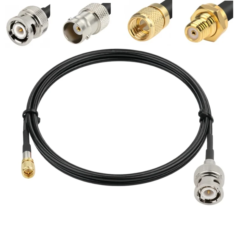 BNC to M5/L5/10-32UNF acceleration sensor vibration test connecting line RG174 cable