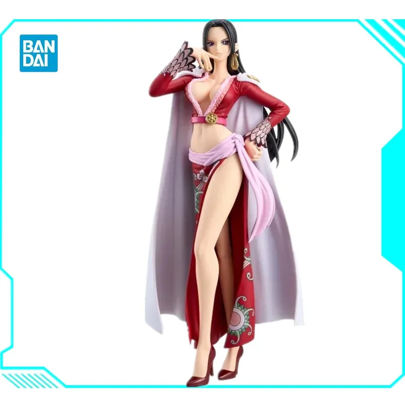 Bandai Original Banpresto One Piece DXF Boa Hancock PVC Anime Action Figures Collection Model Toys