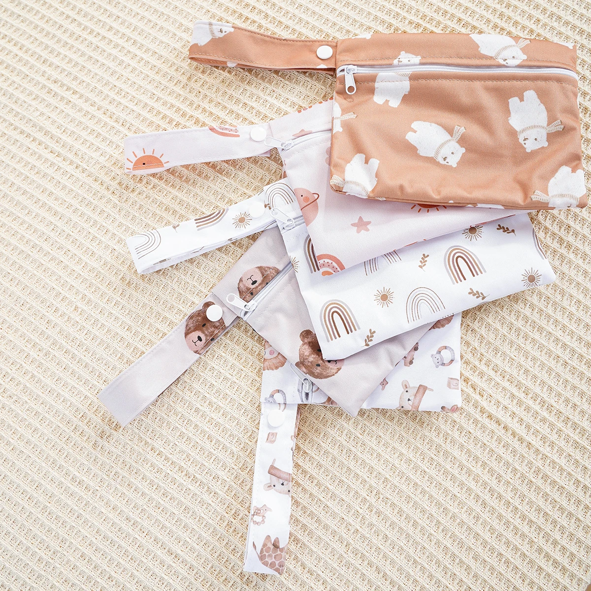 2 stücke unterschied liche Größe wasserdichte nasse Tasche nasse Packs äcke für Baby Stoff windeln & Milch pumpe Teil Veranstalter für Badeanzug
