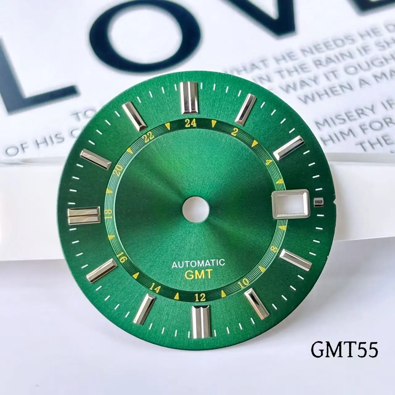 Hot selling 31mm dial Grand suitable for NH34 movement new modification GMT four pin NH34 dial clock tool Gs logo mobile accesso