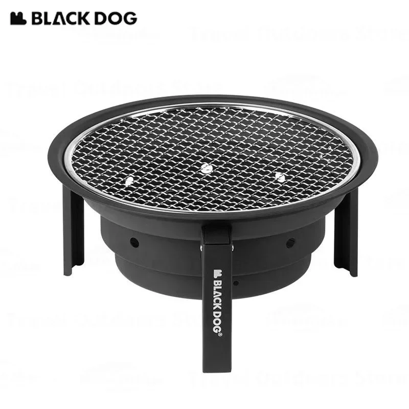 BLACKDOG Camping Charcoal Grill Stove for BBQ Outdoor Barbecue Table Picnic Folding Oven Furnace Portable Cookware Ultralight