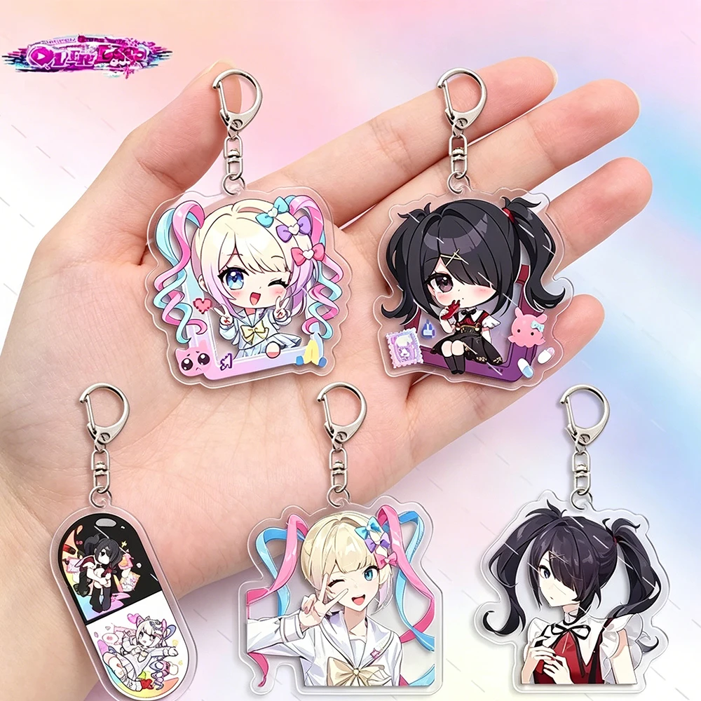 KAngel Amechan Anime Schlüsselanhänger für Frauen, Needy Girl Overdose Acryl-Schlüsselanhänger, Herren-Schlüsselring, Taschenanhänger, NGO-Accessoires, Geschenk