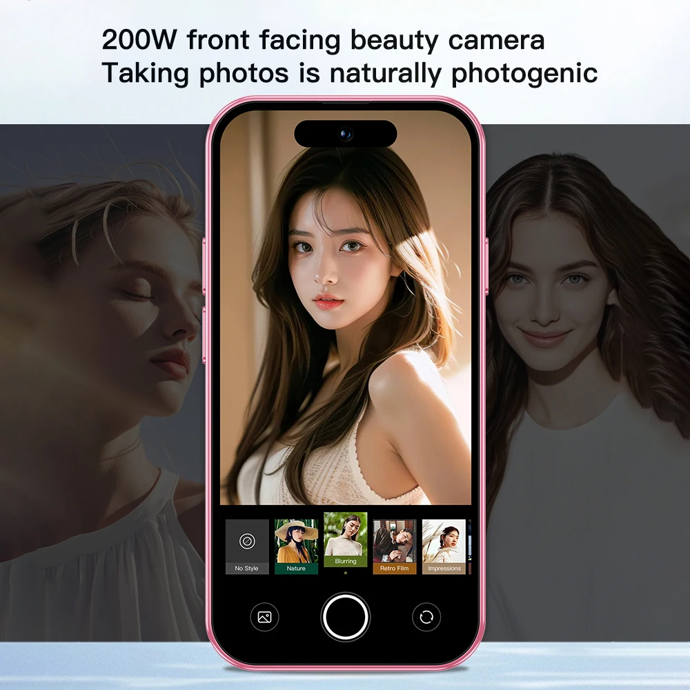 ONEMYTH M17 Pro 4.0 "هاتف ذكي صغير 2GB RAM 16GB ROM Android12.0 التعرف على الوجه فتح 2000mAh 4G هاتف محمول صغير