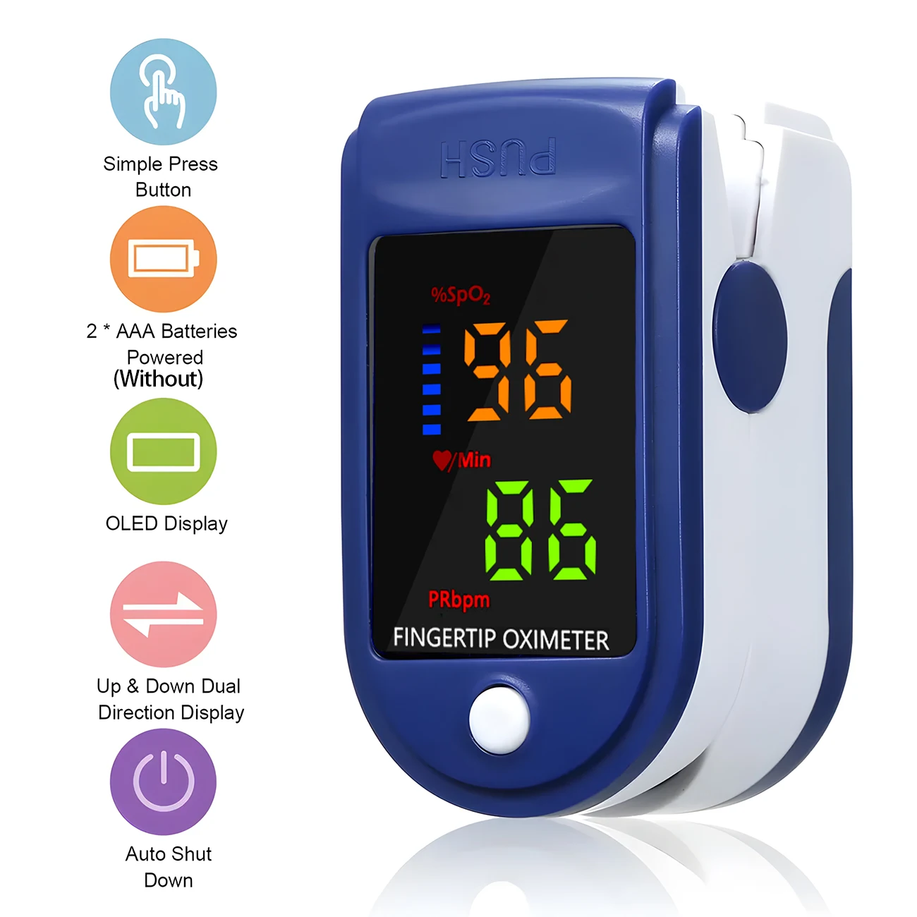 Medical Finger Pulse Oximeter Saturometer Oxygen Saturation Pediatric Oximetro Heart Rate Health Care Blood Pressure Adult Child