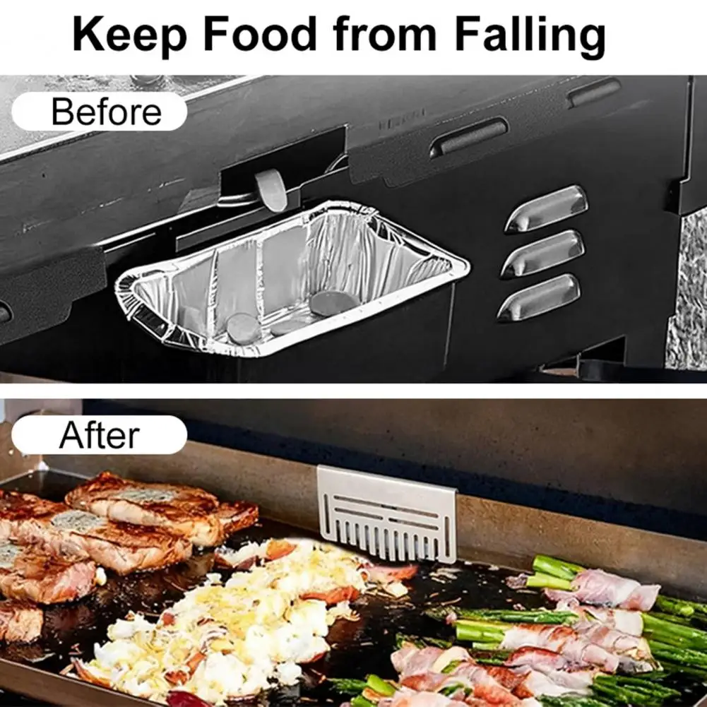 Bbq Tool for Blackstone Stainless Steel Griddle Accessories for Blackstone Grease Gate Double-sided Grease Flap Food for Frying