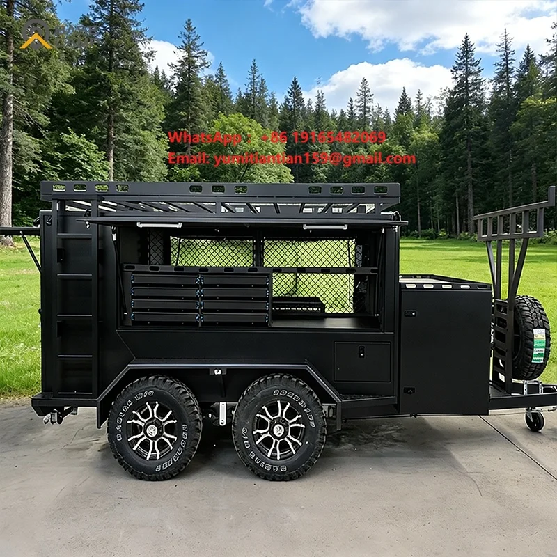 Heavy Duty Enclosed Utility Trailer Tradesman Cargo Construction Equipment Hauler Car Trailer for Work Farm