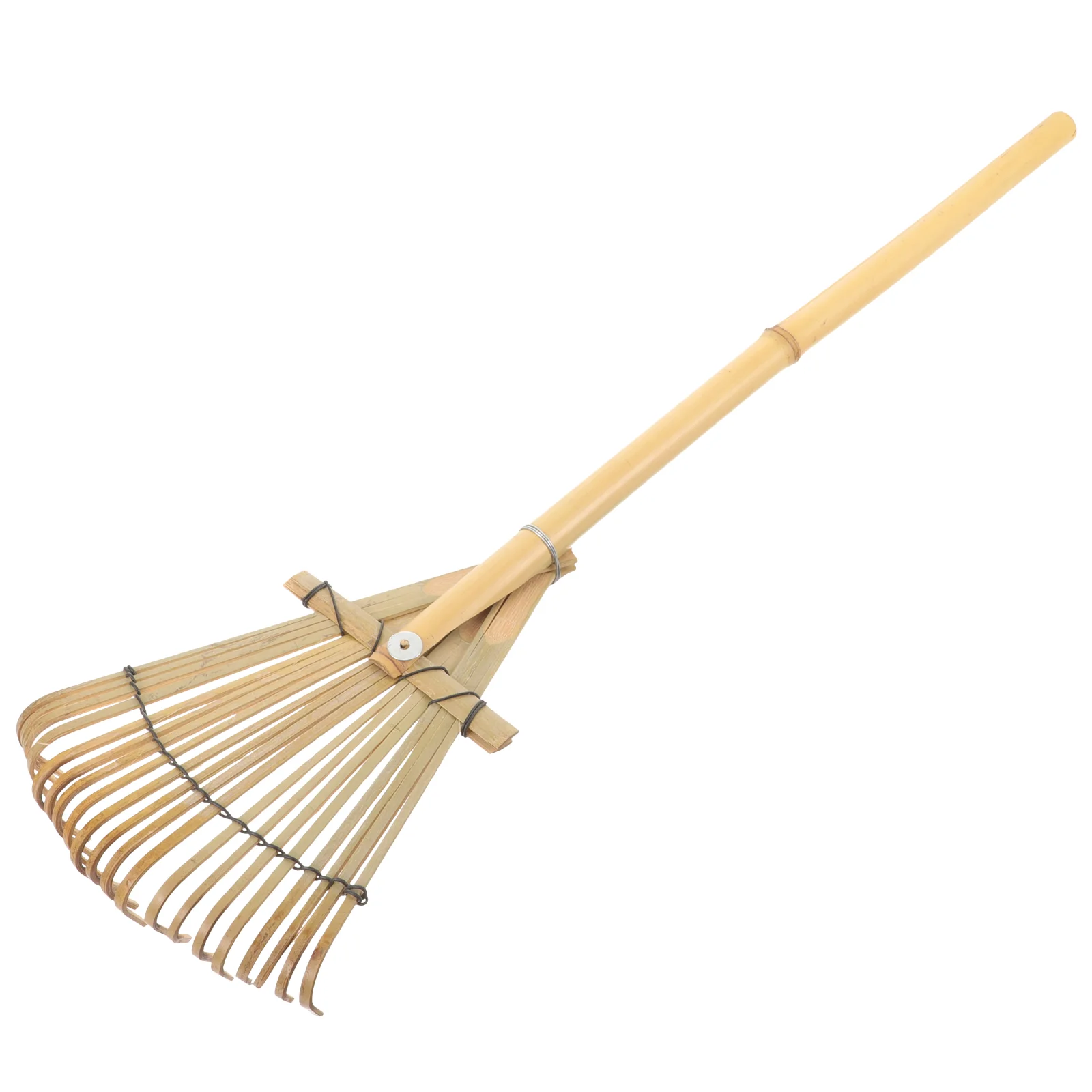 

Hand Gardening Tools Props Small Rake with Handle Rakes for Lawns Wood Landscape