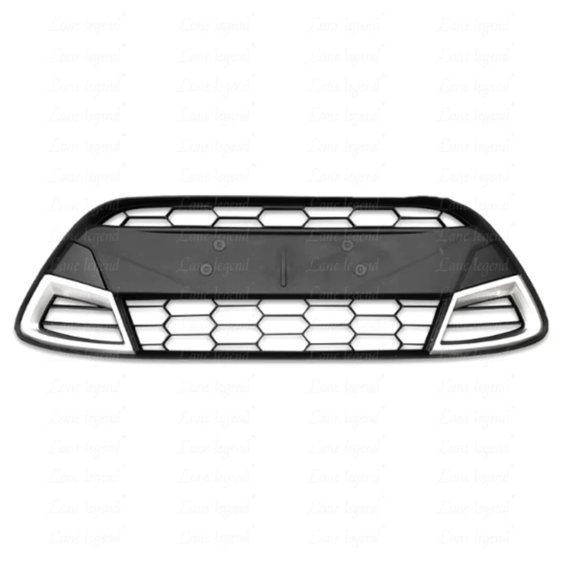 Front Bumper Grill Lower Grille for Ford Fiesta Mk7 2008 2009 2010 2011 2012 ABS Racing Centre Grille cars accessories