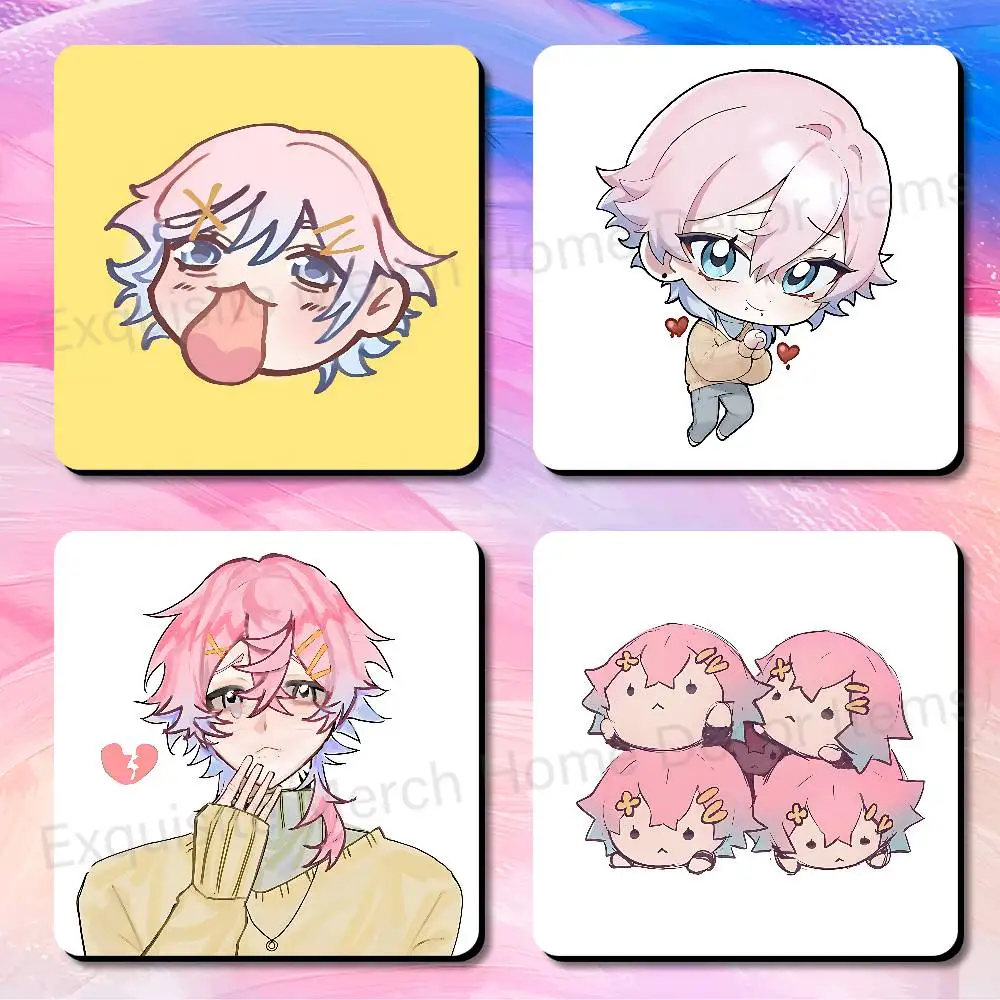 14 Days With You Ren 14DWY Soft Magnetic Refrigerator Magnets Dimensions 75x75mm Personality Decorations Creative Gifts