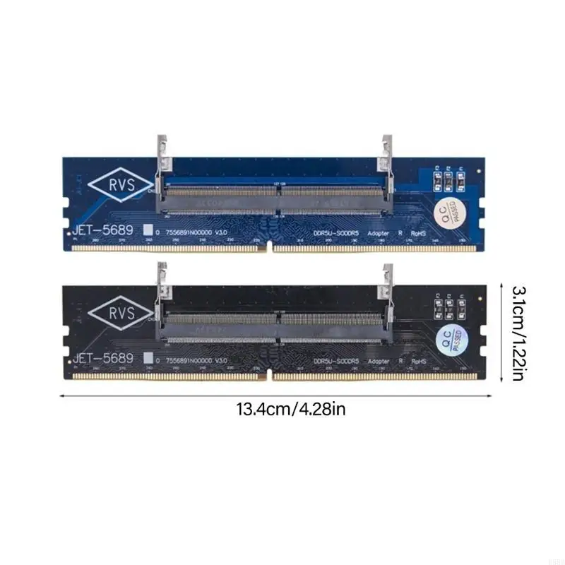 D5BB DDR5 Adapter Laptop DDR5 Memory Tester UDIMM إلى SO DDR5 Converter DDR5 SO-DIMM إلى سطح المكتب UDIMM إلى SO DDR5
