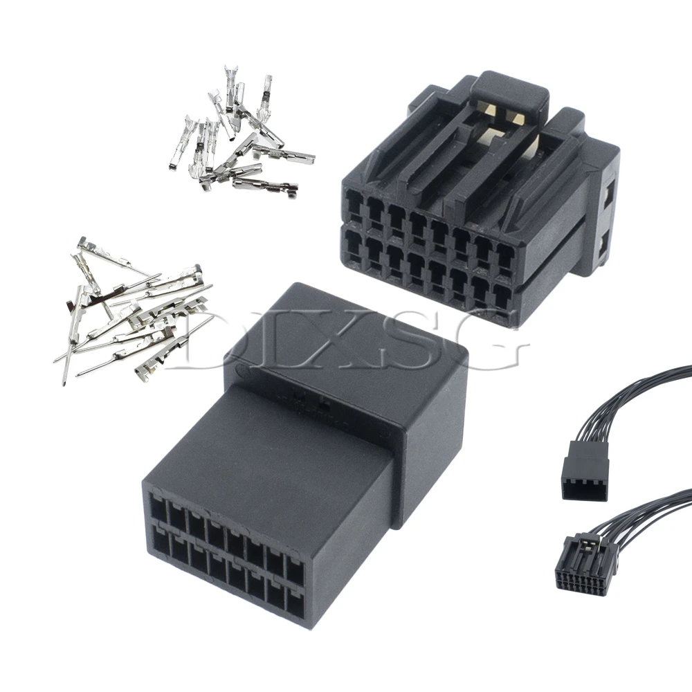 1 Set 16 Pin 175966-2 174921-1 car wire cable socket male or female docking connector auto accessories