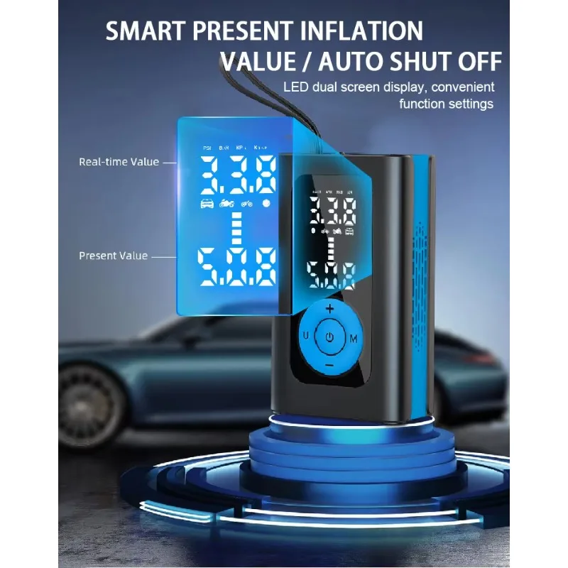 SXLL  Mini Cordless Auto Parts Tire Inflator Portable Air Compressor Car Tire Inflator Car Air Pump