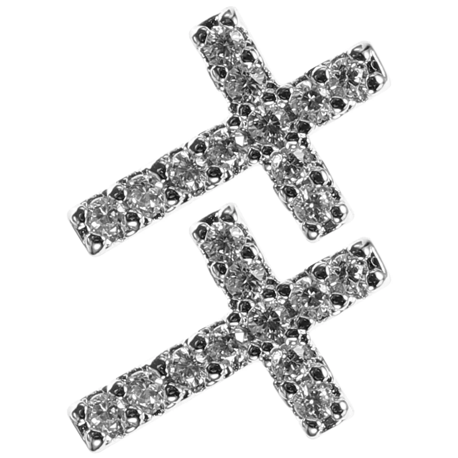 1 paire de boucles d'oreilles croisées pour femmes, petites boucles d'oreilles minimalistes, uniques, Style Cool, Piercing en cuivre, bijoux tendance pour rencontres