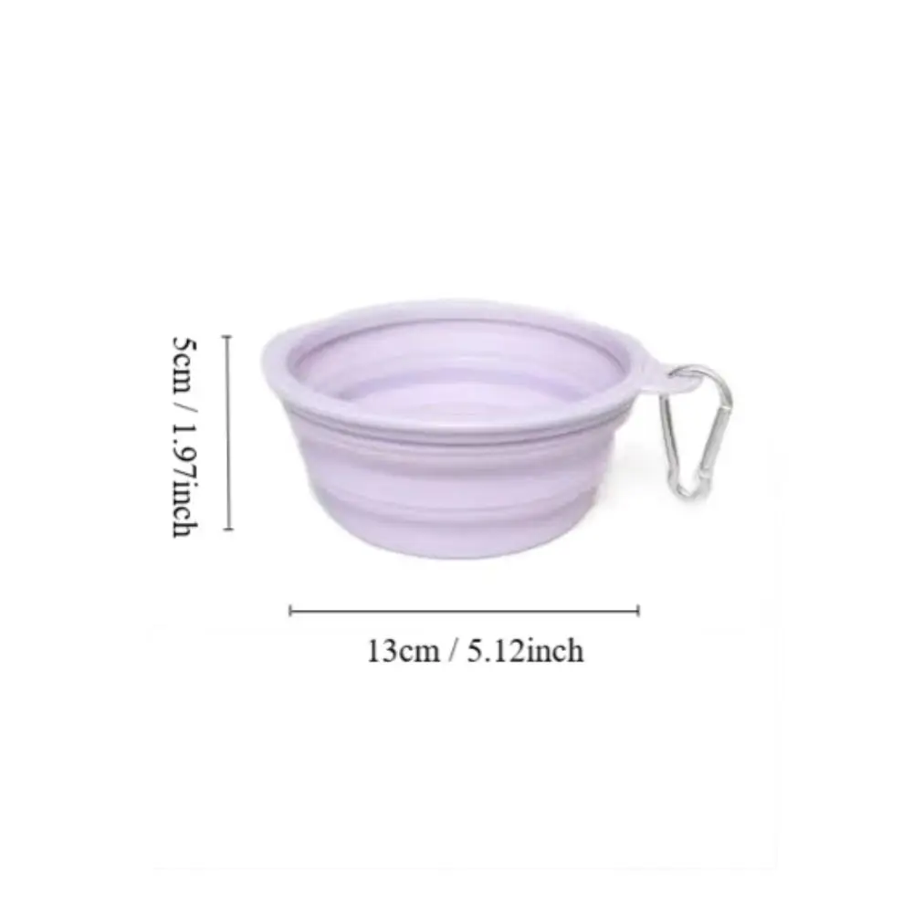 Multipurpose 350ml Dog Bowl Silicone Large Capacity Feeder Dish Bowl Portable Collapsible Puppy Water Food Container Cat