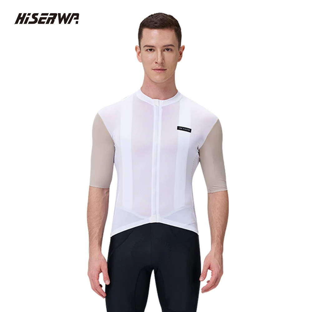 

HISERWA Men's Cycling Jersey Pro Team MTB Bicycle Clothing Breathable Race Cycling Jersey Cycle Shirts Maillot Ciclismo Hombre