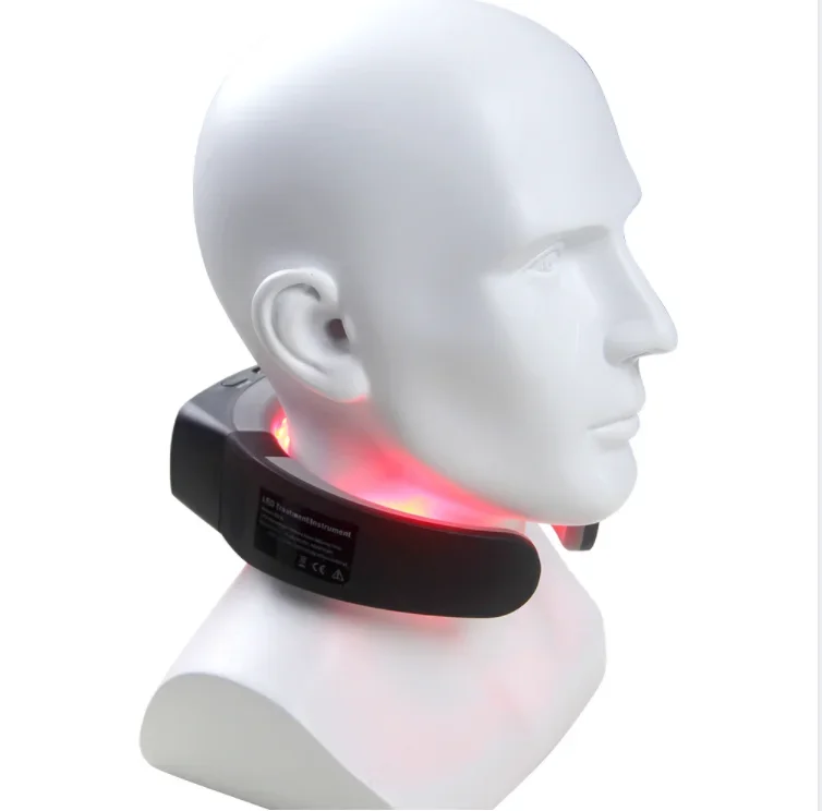 Groothandel Hals Behandeling Apparaat Led Rood Blauw Licht Smart Neck Massager