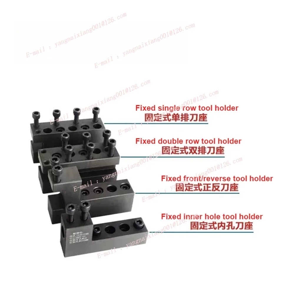 CNC Lathe Tool Holder Single Row Tool Post 16/20mm Shank Front/reverse Toolholder U Drilling Inner Hole Auxiliary