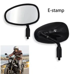 10mm Universal Vintage Oval Motorcycle Back Rearview Mirror Fit for Prince Suzuki GV300S 1SET
