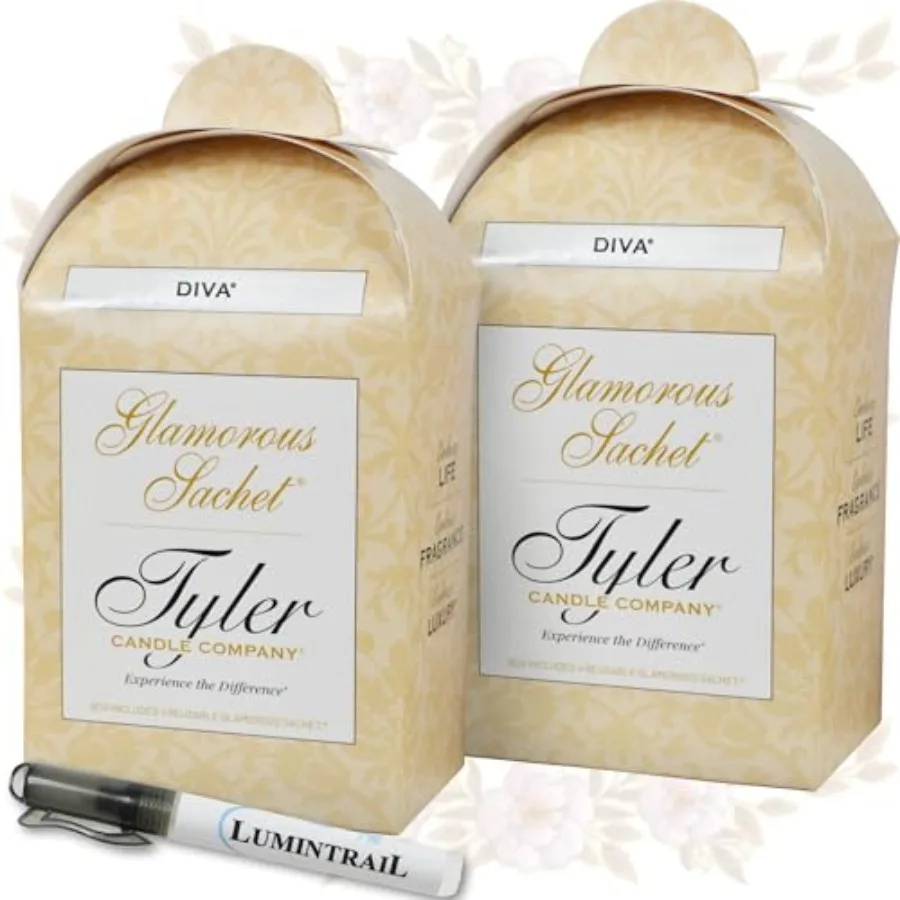 

Саше для сушилки Tyler Candle Diva, 8 штук, многоразовые, 2 упаковки по 4 штуки, набор с карандашом для удаления пятен, для домашней стирки