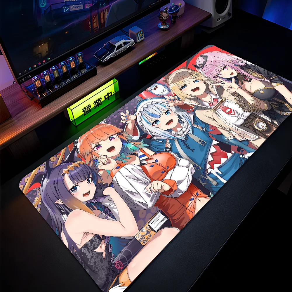 HD-Anime M Mori C-Calliope hololive Mousepad With Pad gaming accessories Prime Gaming XXL Keyboard Pad Stitch Padding Mat