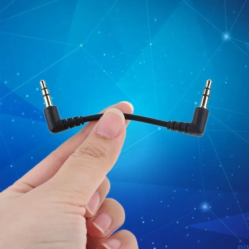 R91A 오디오 믹서 마이크 용 카메라 용 듀얼 남성 3.5mm 오디오 케이블 코드, 레코더 자동차 스피커