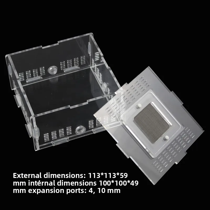 

Ant Reptile Box with Breathable Net Feeding Box ant nest active area ,ant farm acryl box