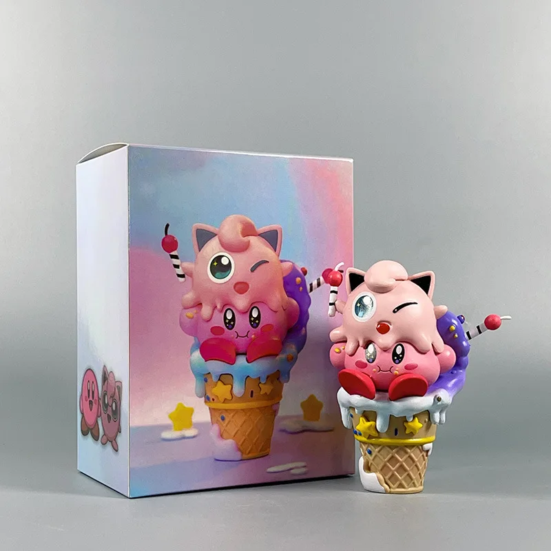 Pokemon Cone lody lody Pikachu Bulbasaur nasiona do kaczki Kirby ozdoba rysunek animacja urządzenia peryferyjne zabawki dla dzieci Model