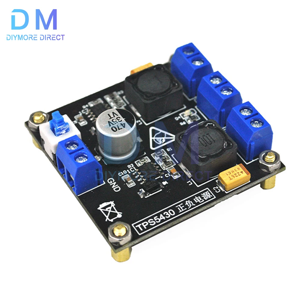 TPS5430 TPS5450 Positive Negative Dual Power Supply Module with Switching 5V 12V 15V Output