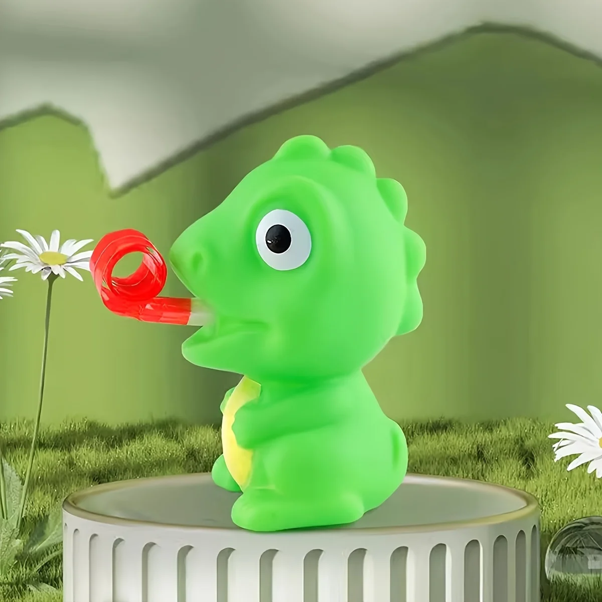 Novedad divertido juguete blando de prensa, juguete de rebote de dinosaurio rana con lengüeta, lindo regalo de fiesta y festival para niños