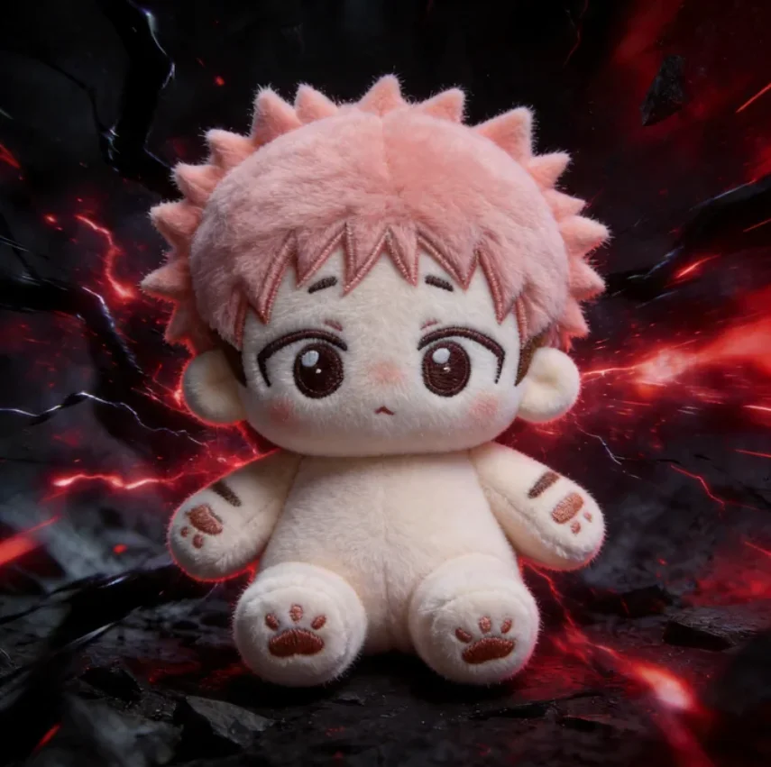 

Yuji Itadori 10cm Anime Jujutsu Kaisen Stuffed Plushies Toys for Kids and Adult Kawaii Cosplay Cotton Doll Dress Up Cotton Gift