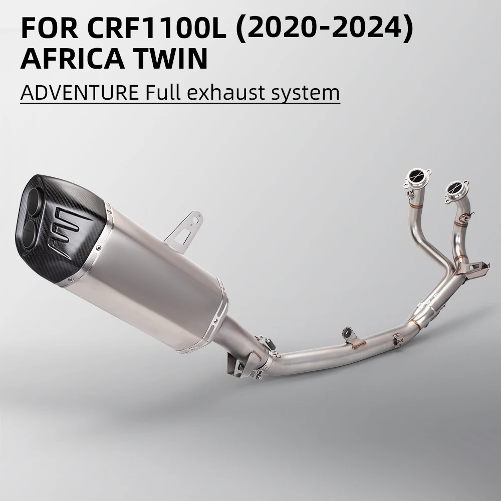 

High Performance Motorcycle exhaust system, high-performance pipe with double hole, CRF1100, CRF1100L, 2020-2024