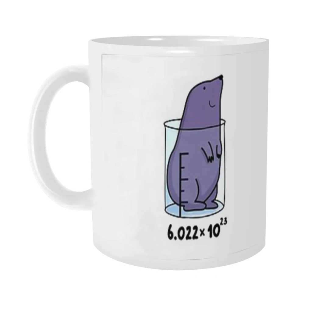 

Chemistry Mole Funny Animal Puns Ceramics Coffee Mugs Tea Cup Milk Cups Gifts Drinkware Coffeeware