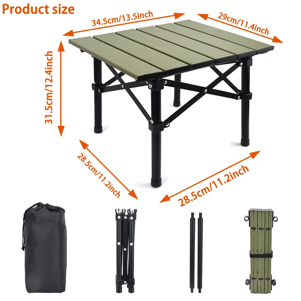 NH Same Quality Camping Small Table 50 KGS Bearing Portable Coffee Table Folding Mini Table for Outdoor Fishing Picnic