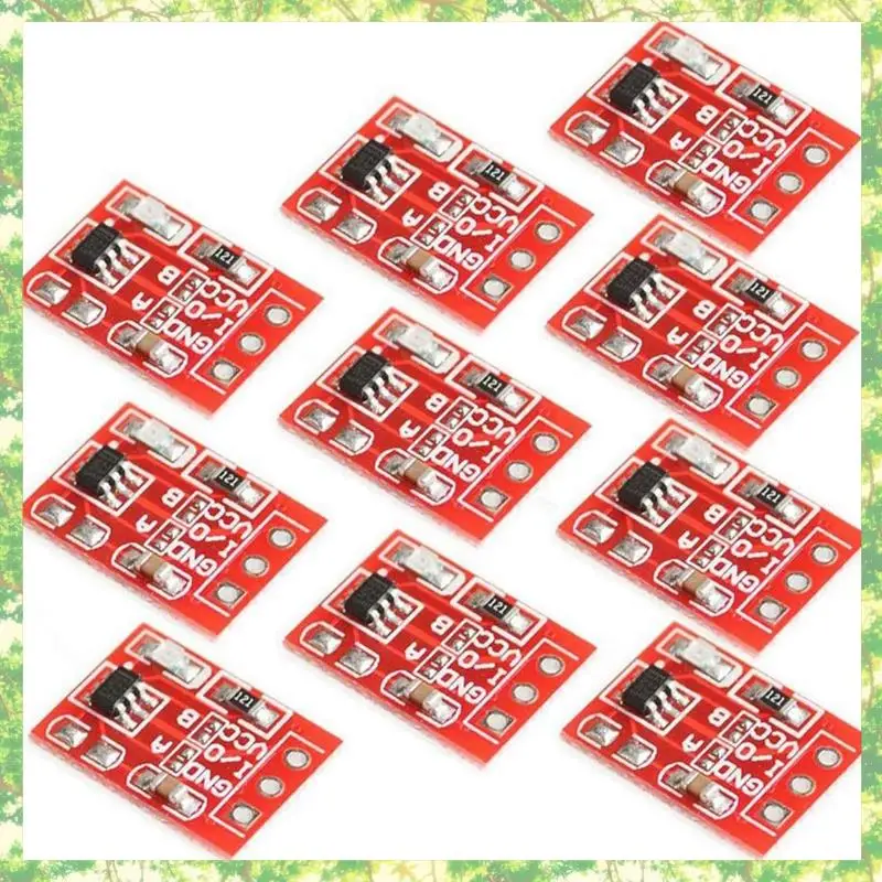 Smart-300Pcs TTP223 Modul Sakelar Kunci Sentuh Tombol Sentuh Tipe Kapasitor Saluran Tunggal Sensor Sakelar Sentuh Mengunci Sendiri