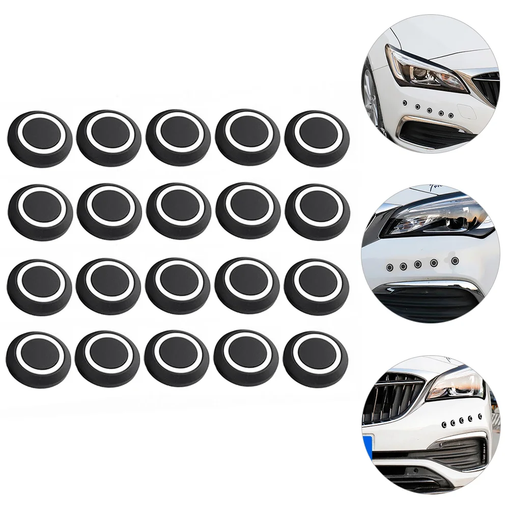 20 PCS Dot Anti-Collision Rubber Particle Bumper Protector Car Protective Decal Auto Door Guards Silica Gel Scratch