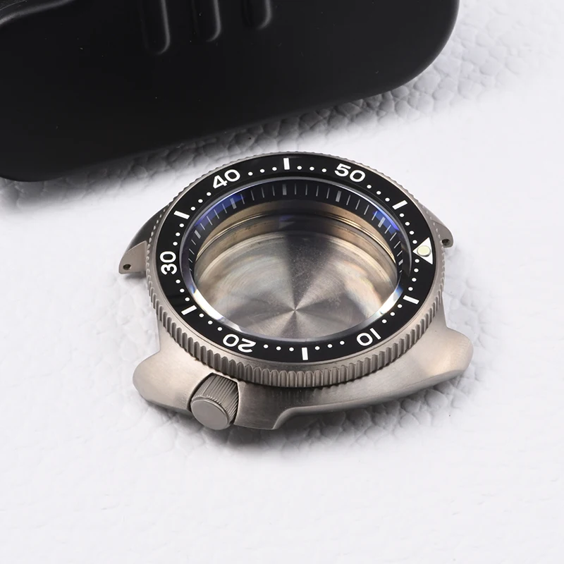 HEIMDALLR watch case Turtle 6105 super luminous Titanium diving case fit Seiko mod for NH35A NH36A Automatic Movement Sapphire